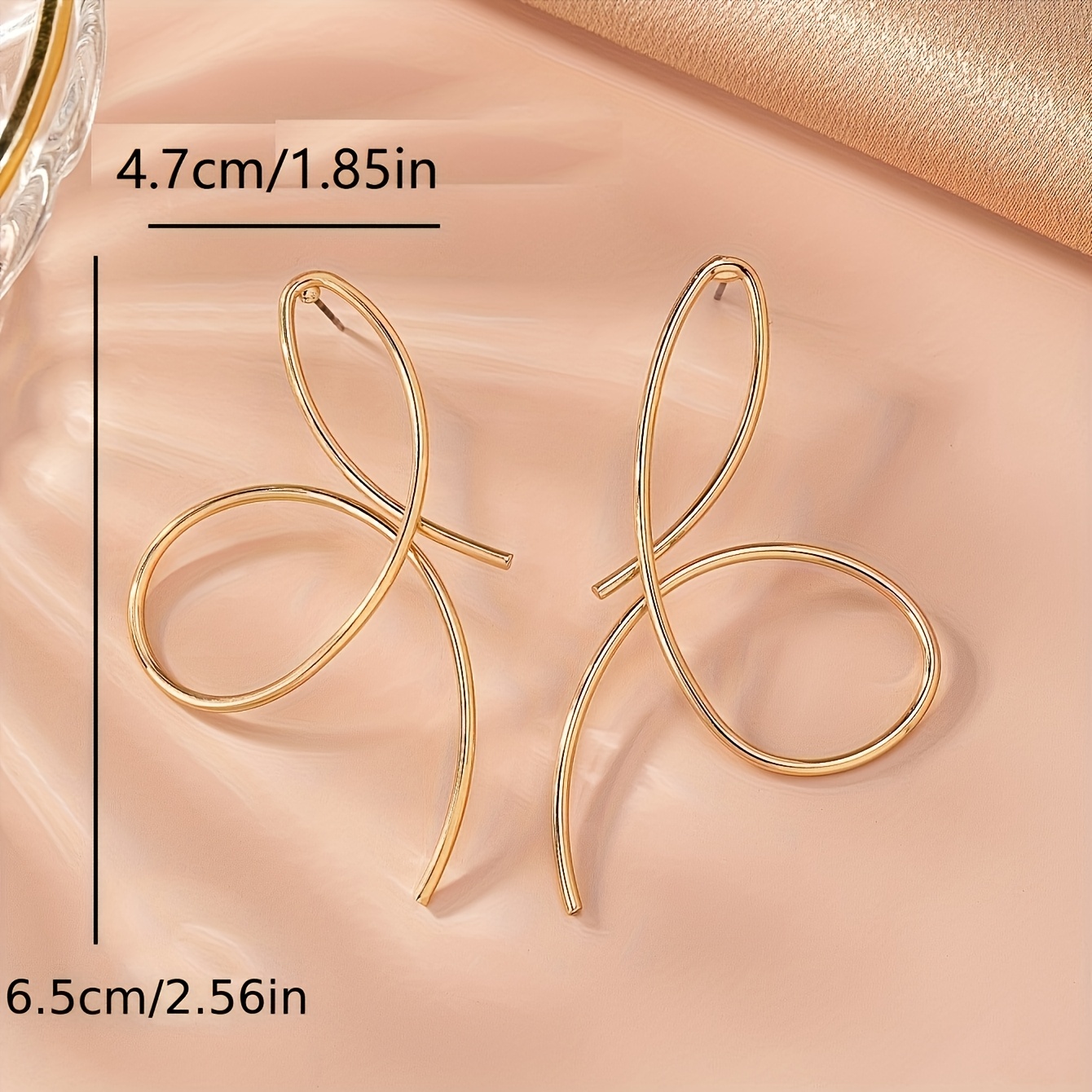 Minimalist Abstract Geometric Dangle Earrings for Women